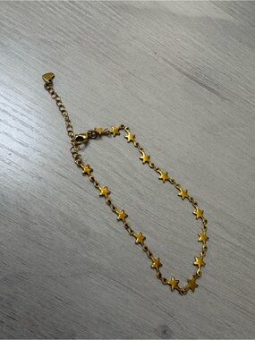 Gold Star Link Anklet / Bracelet
